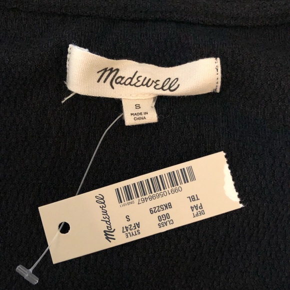 Madewell black mini wrap dress - Picture 5 of 5